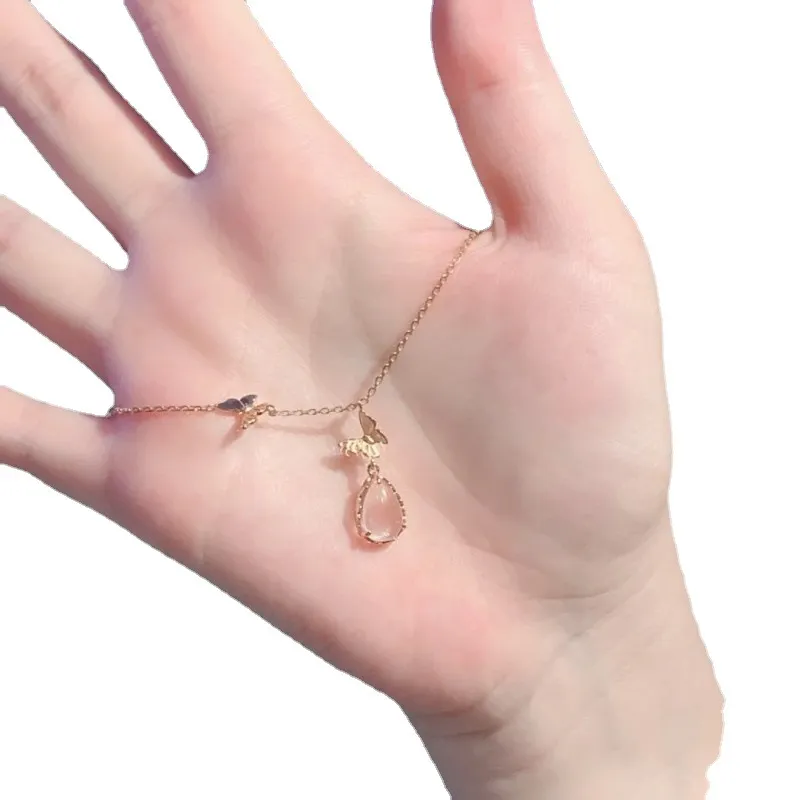 Leaf Heart Shape Flower Shell Pendant Necklace