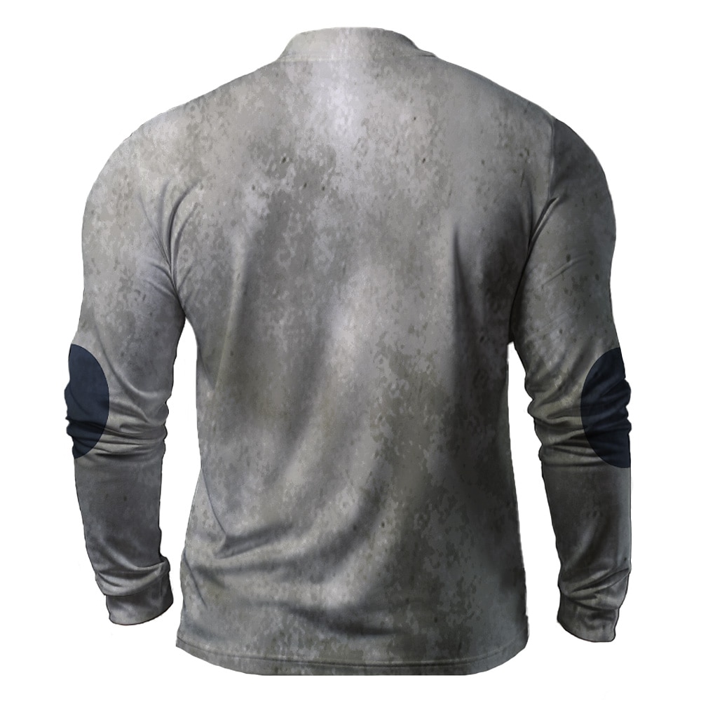 Faith Graphic Print Henley Shirt Casual Vacation Style