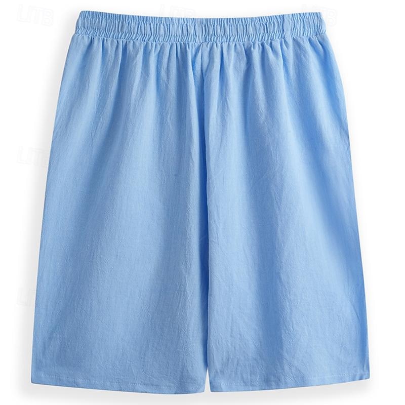 Linen Summer Shorts Comfortable Daily Wear