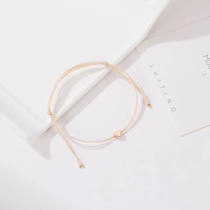 Simple Love – Adjustable Heart Bracelet
