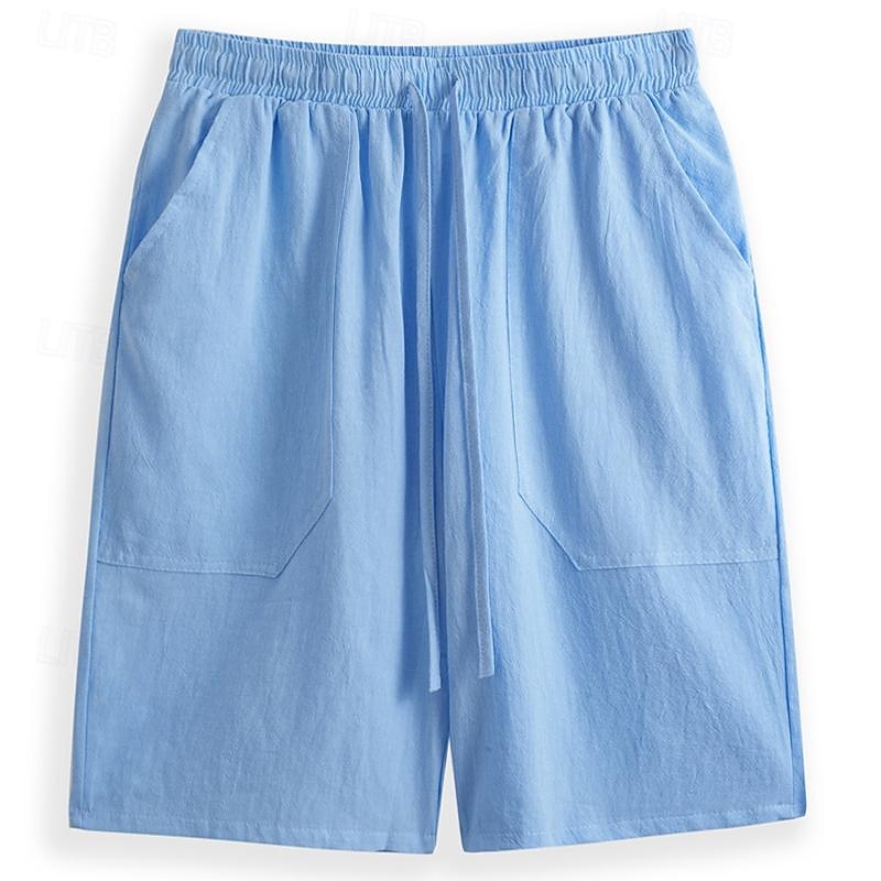 Linen Summer Shorts Comfortable Daily Wear
