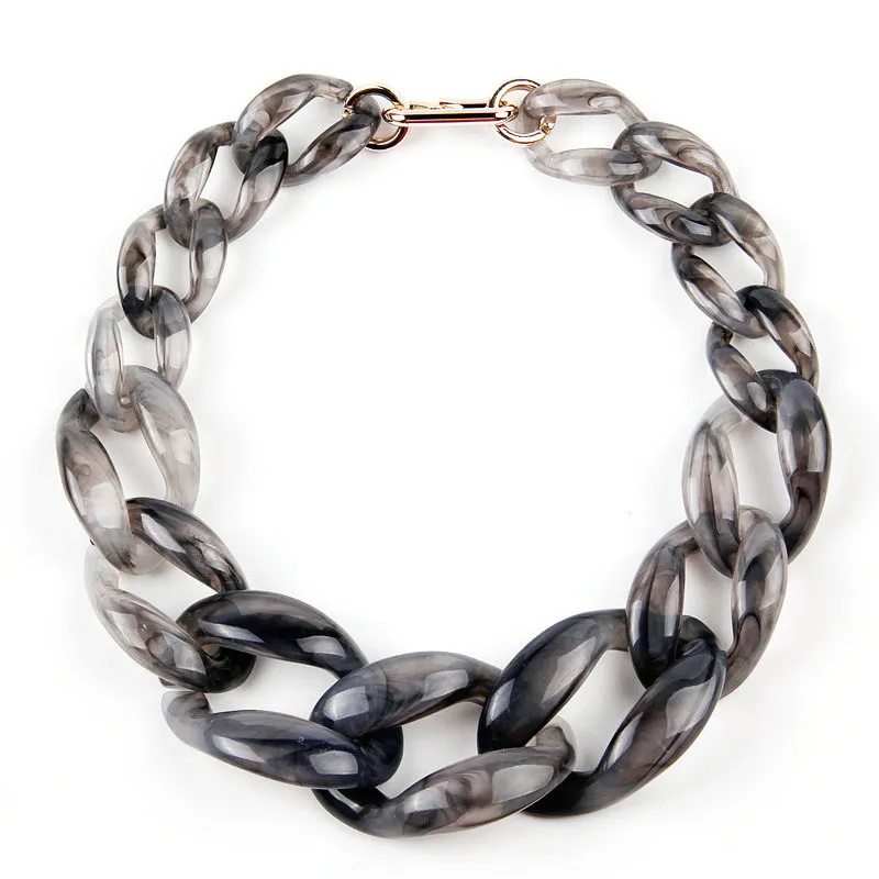 Fashion Geometric Acrylic Necklace
